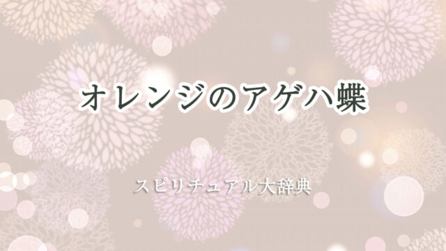 オレンジ アゲハ 蝶 スピリチュアル