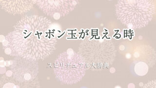 シャボン 玉 が 見える スピリチュアル