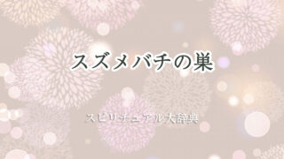 スズメバチ の 巣 スピリチュアル