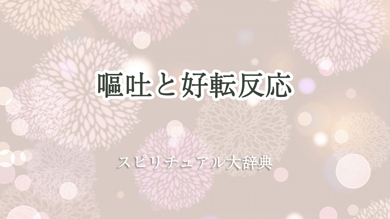 スピリチュアル 好転 反応 嘔吐