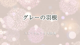 スピリチュアル 羽根 グレー