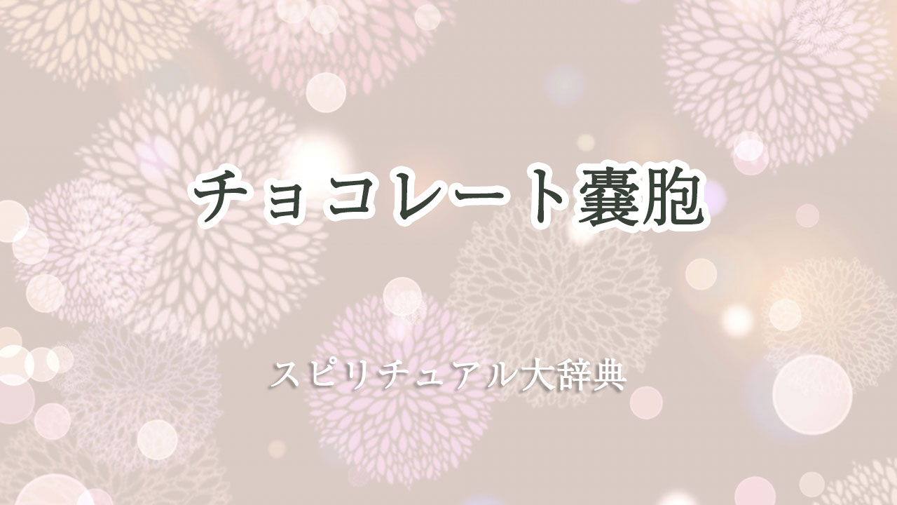 チョコレート 嚢胞 スピリチュアル