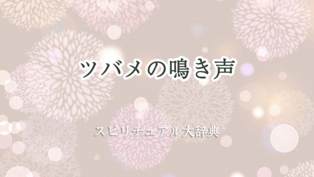 ツバメ 鳴き声 スピリチュアル