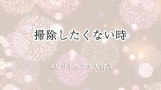 掃除 し たく ない スピリチュアル