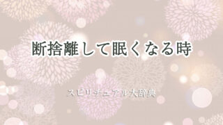 断 捨 離 眠く なる スピリチュアル