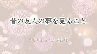 昔 の 友人 夢 スピリチュアル