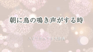 朝 鳥 の 鳴き声 スピリチュアル