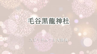 毛 谷 黒龍 神社 スピリチュアル