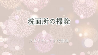 洗面 所 掃除 スピリチュアル