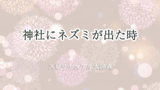 神社 ネズミ スピリチュアル