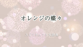 蝶々 オレンジ スピリチュアル