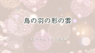 鳥 の 羽 雲 スピリチュアル
