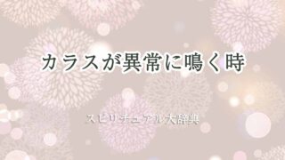 カラスが-異常-に鳴くスピリチュアル
