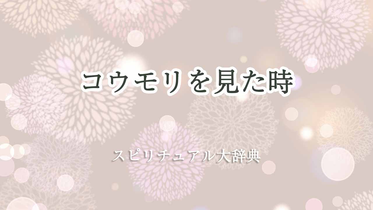 コウモリを見た-スピリチュアル