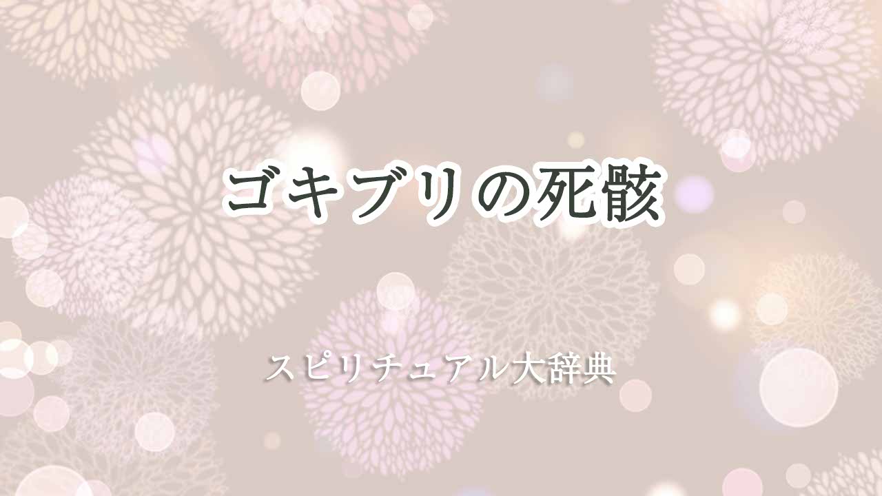 ゴキブリの死骸-スピリチュアル