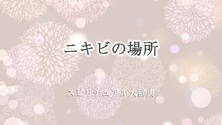 ニキビ-場所-スピリチュアル