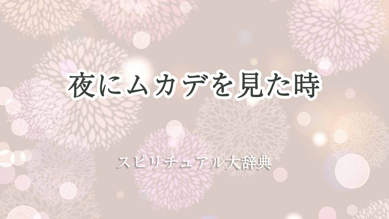 夜-にムカデ-スピリチュアル