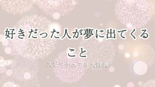 好きだった人が夢に出てくる-スピリチュアル