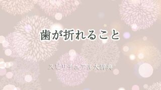歯-折れる-スピリチュアル