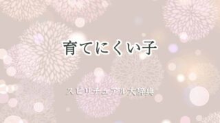 育てにくい子-スピリチュアル