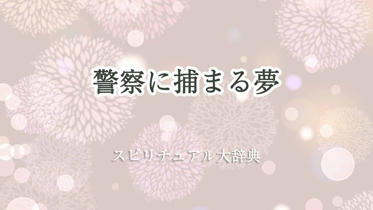 警察に捕まる夢-スピリチュアル