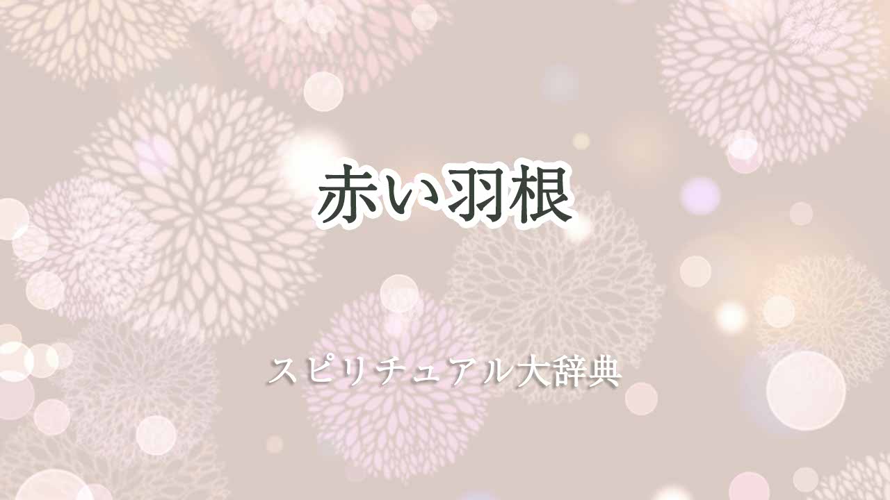 赤い羽根スピリチュアル