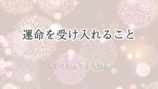 運命を受け入れる-スピリチュアル