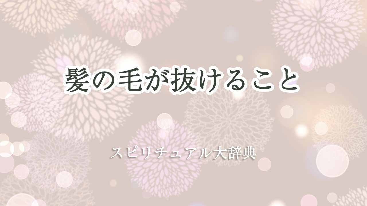 髪の毛-抜ける-スピリチュアル