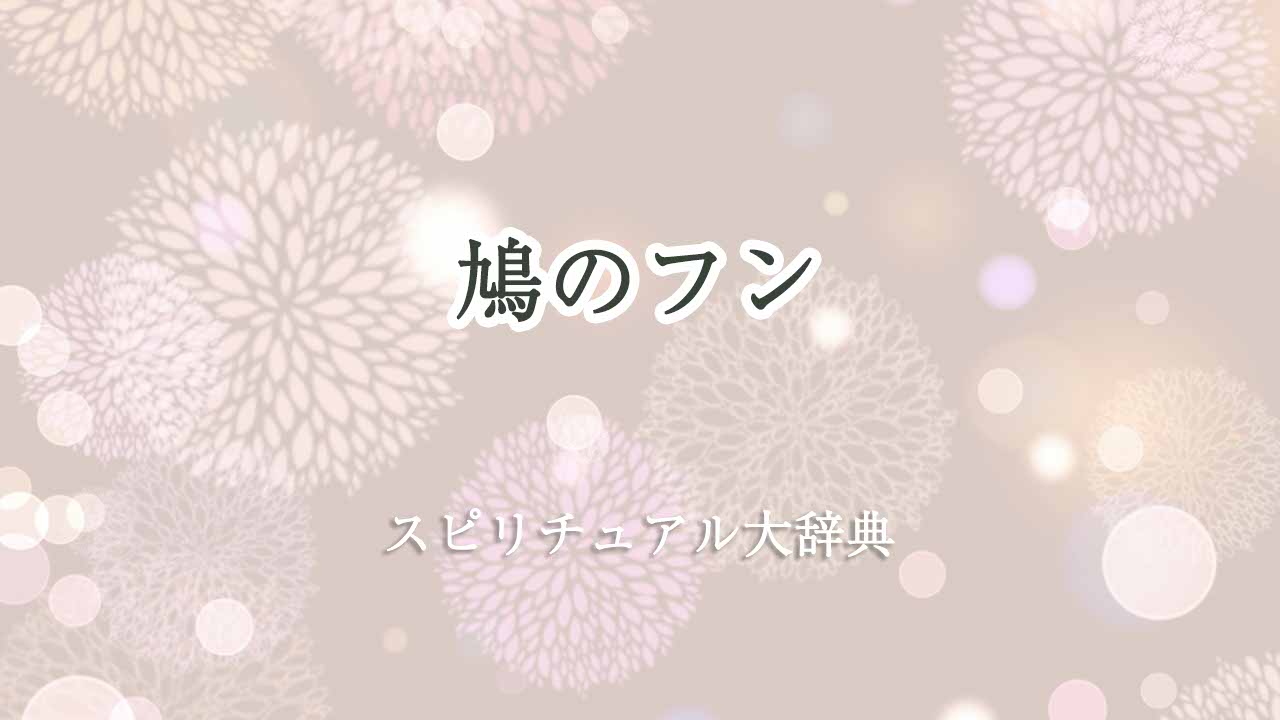 鳩のフン-スピリチュアル