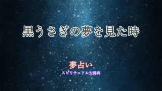 うさぎ-夢占い-黒