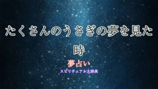 たくさんのうさぎ-夢占い