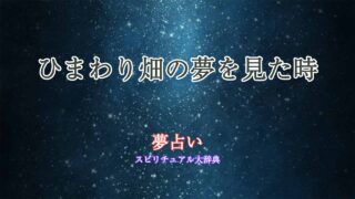 ひまわり畑-夢占い