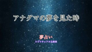 アナグマ-夢占い
