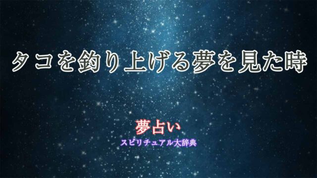 タコ-釣り上げる-夢占い