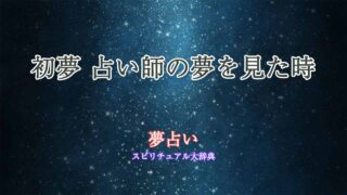 初夢-占い師