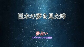 夢-占い-巨木