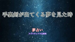 夢-占い-手裏剣