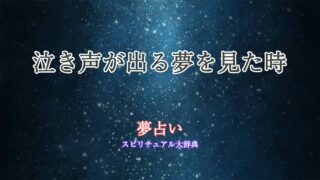 夢-占い-泣き声