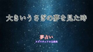 夢占い-うさぎ-大きい