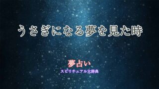 夢占い-うさぎになる