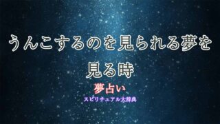 夢占い-うんこする-見られる