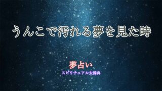 夢占い-うんこで汚れる