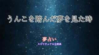 夢占い-うんこふむ