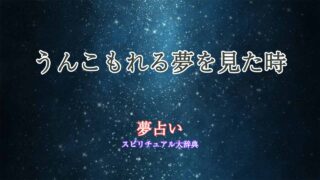 夢占い-うんこもれる