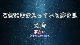 夢占い-ご飯-虫