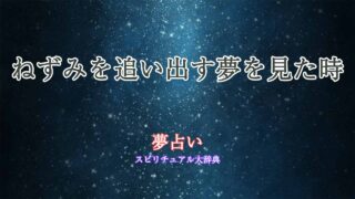 夢占い-ねずみを追い出す