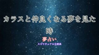 夢占い-カラスと仲良くなる
