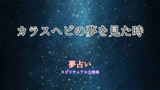 夢占い-カラスヘビ