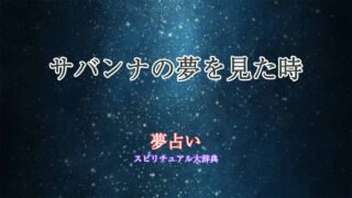 夢占い-サバンナ