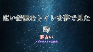 夢占い-トイレ-広い-綺麗